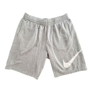 Nike Shorts Mens XL Vintage Gray 80s Fleece Active Big Logo‎ Pocket Swoosh